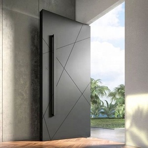 Nordi, puertas de madera maciza pivotantes modernas personalizadas, <span class=keywords><strong>entrada</strong></span> de Villa abatible giratoria para hoteles, compensación de eje <span class=keywords><strong>central</strong></span> para uso en interiores - Product Image 1