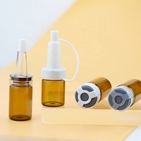 Flacon pharmaceutique en verre de 3ml 5ml 7ml 10ml 15ml 20ml pour injection avec bouchon en caoutchouc Flacon en verre de médecine en poudre lyophilisée