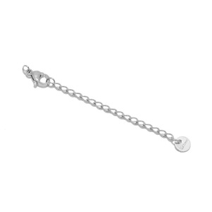 18k <strong>Gold</strong> PVD Plated Stainless Steel Lobster Clasp With <strong>Extender</strong> <strong>Chain</strong> Personalized Logo Engraved Charm Round Tag <strong>Chain</strong> <strong>Extenders</strong> - Product Image 5