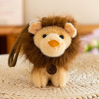 Jouets en gros Songshan : Porte-clés en peluche animaux de la forêt mignons (Lion, Tigre, Cerf) 15-20CM – Breloque de sac, cadeau pour enfants
