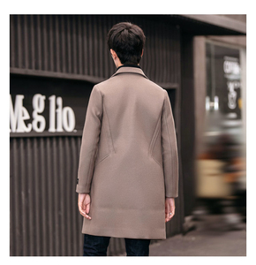<span class=keywords><strong>Manteau</strong></span> Coupe-Vent <span class=keywords><strong>Homme</strong></span> M-5XL, <span class=keywords><strong>Long</strong></span> ou Mi-<span class=keywords><strong>Long</strong></span> en Laine Fourrée, Épais et Doux - Product Image 6