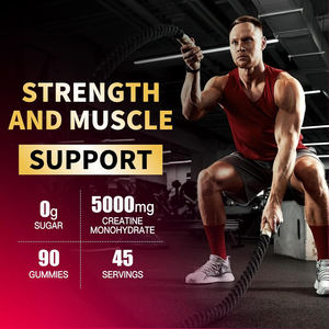 Gommes de <span class=keywords><strong>pré</strong></span>-entraînement 5000mg de créatine monohydrate Marque privée pour la croissance musculaire des hommes et des femmes - Product Image 4