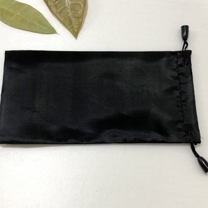 Eyeglasses Case Fabric Rectangle 6-8.9 In Solid Color Drawstring Closure <b>For</b> Sunglasses And <b>Glasses</b> Storage - Product Image 1