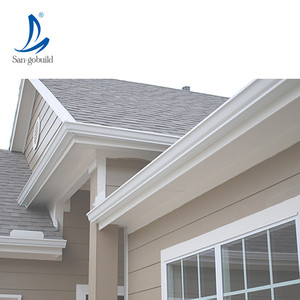 5.2/7inch PVC ống cống nhựa nước mưa Ống lợp mưa máng xối ngoài trời trang trí mưa máng xối - Product Image 3