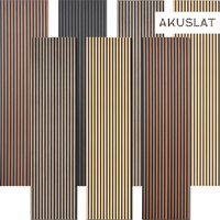 Panneaux acoustiques écologiques sans MOQ, entrepôt US, installation rapide, NRC élevé, panneaux décoratifs en bois à lattes pour salles de réunion, salons et chambres