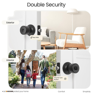 Wholesale Matte <strong>Black</strong> <strong>Door</strong> <strong>Knobs</strong> Stainless Steel Ball Privacy <strong>Door</strong> <strong>Knob</strong> Handle Lock <strong>Door</strong> <strong>Knob</strong> with 3 Keys Entry Lock - Product Image 4