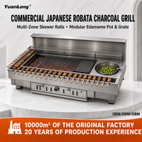 Barbecue au charbon de bois en acier inoxydable, barbecue encastrable
