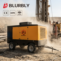 Compresor de Aire de Tornillo de Alta Presión de 1300 CFM y 25 bar, BC1300-30, 410KW, Bomba Portátil Diésel Cummins Refrigerada por Aire para Perforación de Pozos