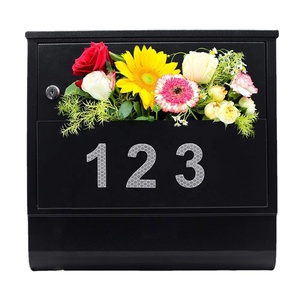 DongJi धातु निर्माण दीवार घुड़सवार पत्र बॉक्स के साथ तह बाहर Sloped छत स्टेनलेस स्टील मेलबॉक्स पोस्ट धातु संलग्नक - Product Image 6