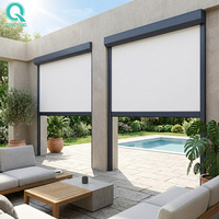 QINGYING Stores latéraux d'ombrage et de protection contre la pluie pour pergola et patio
