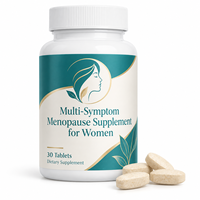 Complément alimentaire multi-symptômes pour la ménopause, formule personnalisée pour femmes, 30 comprimés avec magnésium, prend en charge OEM et ODM