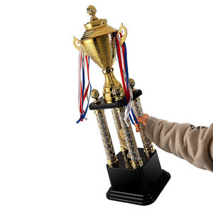 جودة عالية مخصصة لكرة القدم كأس كأس كبير معدني جائزة كرة القدم الرياضية مطلية بالذهب شعار مخصص الكأس تصميم مجاني - Product Image 3