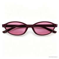 Lunettes de soleil GM de style européen et américain haut de gamme, monture ovale petite, monture intégrale, protection UV400, pour hommes et femmes, design œil-de-chat, idéales pour les voyages