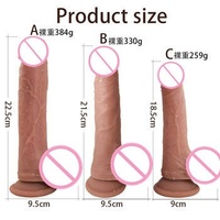 Vibrateur sexuel pour adultes ultra-réaliste et ultra-doux, très populaire, énorme dildo masculin pour femmes