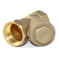 Katup Cek Pneumatik Manual Tipe Y dari Kuningan untuk Air, Sambungan 1/2"-4" NPT/BSP, Bersertifikasi ISO9001 CE