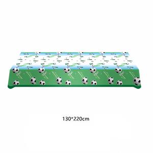 Suministros para fiesta de cumpleaños de fútbol, juego de vajilla, pancarta, mantel, platos de papel desechables, decoraciones para fiesta de cumpleaños de fútbol - Product Image 3