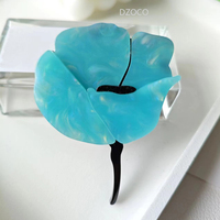 Broche de luxe vintage élégante en vente chaude, broche fleur rose, broche personnalisée