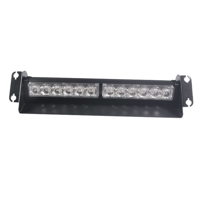 HTAUTO 12 LED Emergency Warning Strobe Light High Power Flash Windshield Dash LED Deck Lamp Federal Signal