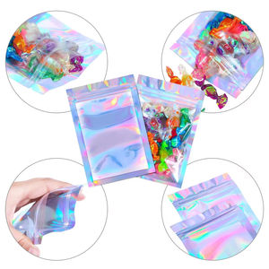 Bolsas de Plástico Transparente con Cierre Hermético, Personalizadas, Mini, Holográficas, a Prueba de Olores, Reutilizables, para Alimentos, Collares, Piedras Preciosas - Product Image 4