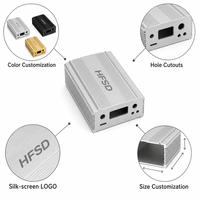 Petite boîte en aluminium, boîte de projet, boîtier métallique pour instruments électroniques, boîtier en alliage d'aluminium anodisé pour amplificateur audio, boîtier électrique
