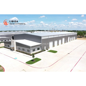 Tùy chỉnh-thực hiện kích thước kết cấu thép nhà máy thép đúc sẵn xây dựng prefab hội thảo xây dựng - Product Image 6