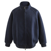 Nouveau Manteau d'hiver gris à col rond et fermeture éclair pour homme, style décontracté, lavage enzymatique, 100 % coton, coupe-vent, chemise de travail style baseball