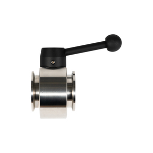 Vannes à vide pivotantes de haute qualité en acier inoxydable <span class=keywords><strong>KF</strong></span>/NW, vanne papillon SS304/SS316L à poignée manuelle pour gaz - Product Image 6