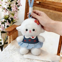 Boneka Angela Lucu Baru Musim Panas Bahan Poliester PP Katun Plushie Penghibur Bib Kartun Putri Domba Hadiah Boneka Plushie Kustomisasi