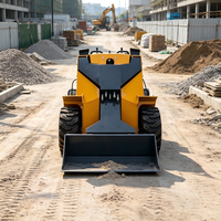 Robuster Stahl-Kompakt-Radlader S490 mit 200mm Bodenfreiheit, 350KG Tragfähigkeit und 25° Steigfähigkeit für die Landwirtschaft