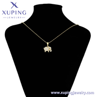 A00903187 xuping Bijoux de Mode Mignon Animal Plaqué Or 14k Glacé Éléphant Grand Pendentif
