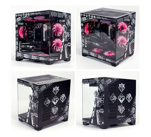 Boîtier d'ordinateur de bureau personnalisable, super léger, vue sur la mer, prise arrière, MATX sans colonne, ATX, alimentation avec panneau transparent - Product Image 1