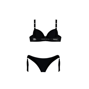 Costume da bagno intero HDJ Plus Size Push Up con scollo profondo, tinta unita, per donna SQ69023 - Product Image 3