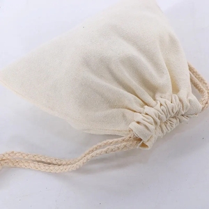 Top <strong>Cotton</strong> Canvas <strong>Drawstring</strong> <strong>Backpack</strong> Carrier Bag With Custom Logo Zipper for Promotional Advertising Educational GiftPackaging - Product Image 3