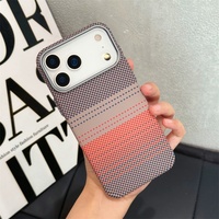 Funda de Lujo para Teléfono con Textura de Píxeles Metálicos para iPhone 17 16 Pro 15 14 13, Carcasa Rígida de PC Esmerilada con Carga Inalámbrica