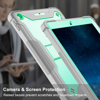 Harga Pabrik Casing Tablet Hybrid 3 Lapis Anti Benturan Bahan PC Silikon dengan Penyangga untuk iPad 9.7 2017/2018