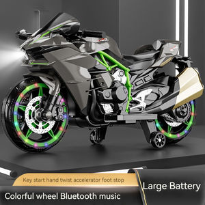 Çocuk elektrikli iki tekerlekli motosiklet binmek-on araba 12V şarj edilebilir büyük oyuncak motosiklet erken eğitim ile - Product Image 4