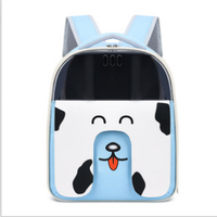 Sac à dos de transport pour animaux de compagnie au design de dessin animé, sac respirant en tissu Oxford pour chats de moins de 6 kg, idéal pour les voyages en extérieur