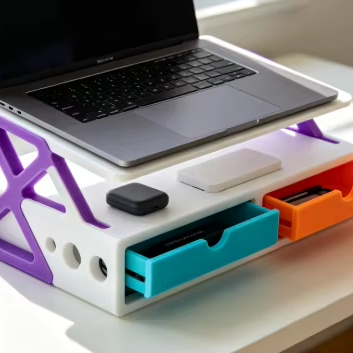 Custom Multi-part Assembly 3D Printing Desktop Modular Storage Combination Forming