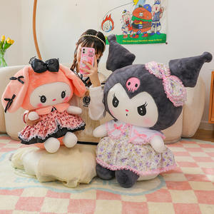 Encantadora melodía suave para muñeca de tela Kuromi, juguete de Animal de peluche de dibujos animados de Anime famoso con relleno de algodón PP, regalos para niñas - Product Image 3