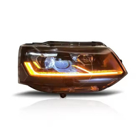 Phares à LED Volkswagen Multivan T5 Transporter, Style T6, pour Modèles 2012-2015, 12V 6000K Température de Couleur