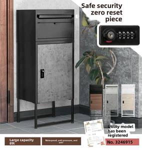 Armoire à documents express à <span class=keywords><strong>double</strong></span> <span class=keywords><strong>porte</strong></span> tout en acier de grande capacité pour l'extérieur <span class=keywords><strong>Boîte</strong></span> <span class=keywords><strong>aux</strong></span> <span class=keywords><strong>lettres</strong></span> rabattable antivol Antirouille Facile étanche - Product Image 6