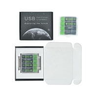 USB-A U501 isi daya Cepat 1850mWh 1.5V Li-ion USB isi ulang AA baterai silinder Lithium Ion baterai AA AAA