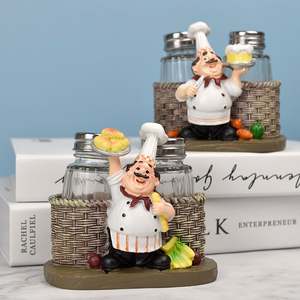 SE7 resina Chef figura decorazione stanza decorazione <span class=keywords><strong>cucina</strong></span> statue per decorazione fabbrica vendita diretta Chef in resina artigianato ornamenti - Product Image 4