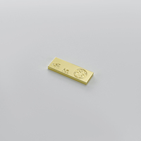 Métal République Galactique Pièces de Crédit Or Ancienne République Barres pour Collectionneurs et Logo Cosplay à Collectionner (50x18x4mm)