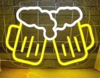 Enseigne néon personnalisée Metes 2026Dropshipping, enseigne artistique néon, enseigne lumineuse néon pour bar, boutique, café, décoration murale