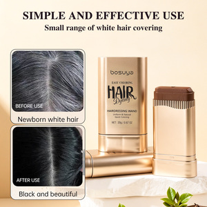 Bosuya Bacchetta per Colorazione <span class=keywords><strong>Capelli</strong></span> Istantanea Temporanea per Copertura Totale <span class=keywords><strong>Naturale</strong></span> Applicazione Rapida Portatile <span class=keywords><strong>Senza</strong></span> Danni 3 Colori - Product Image 2