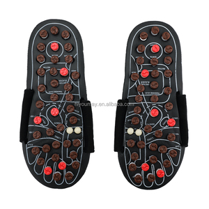 Estimulación de acupuntura Sandalias de reflexología Puntos de acupuntura de pies Nodos de masaje Presión de dedos humanos simulados Zapatillas de masaje de pies - Product Image 6