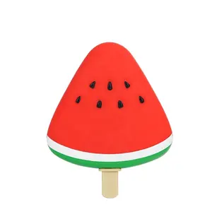 Lovely Watermelon Shape BPA Free Homemade Silicone Ice Popsicle Mold Pop Maker For Ice Cream Popsicle