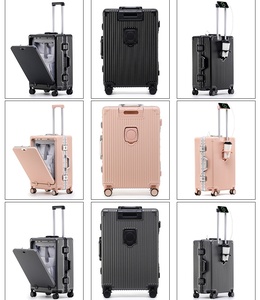 <span class=keywords><strong>Valise</strong></span> de <span class=keywords><strong>cabine</strong></span> légère et imperméable à ouverture frontale, en polycarbonate rigide, avec 4 roues, pour voyages d'affaires - Product Image 3