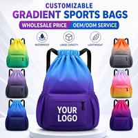 Sac à dos unique de couleur unie avec cordon de serrage, sac de sport en maille pour filles et garçons, doublure légère en polyester, idéal pour la gym et l'entraînement sportif, OEM ODM